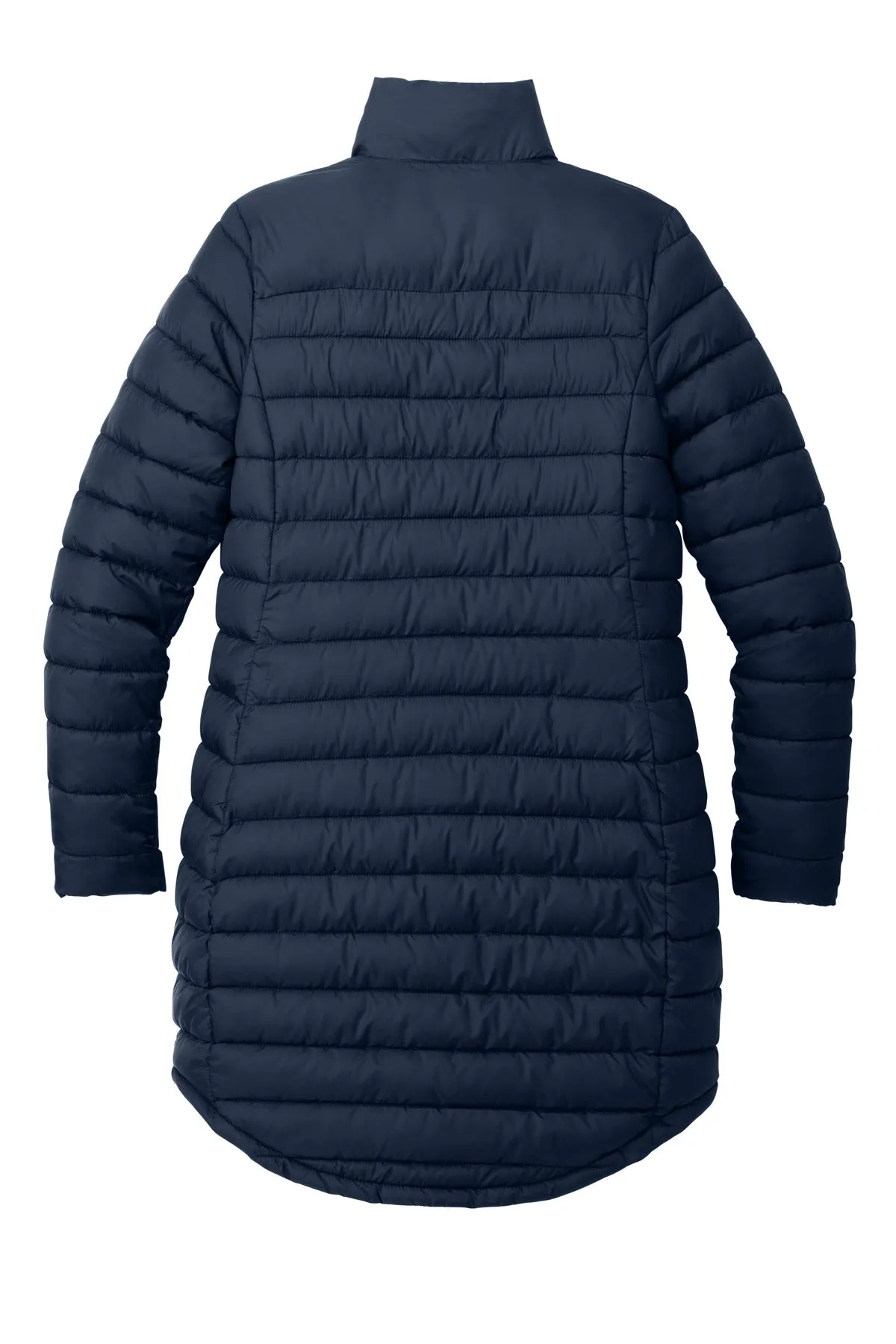 Port Authority Women's Horizon Puffy Long Jacket L365 Dress Blue Navy