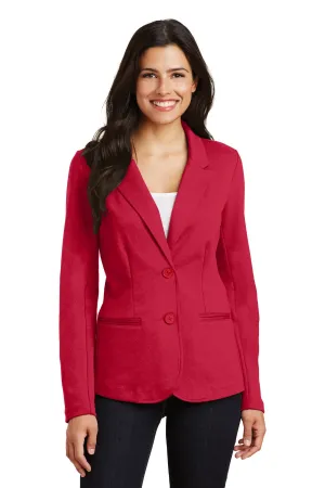 Port Authority Women's Knit Blazer. LM2000 Rich Red