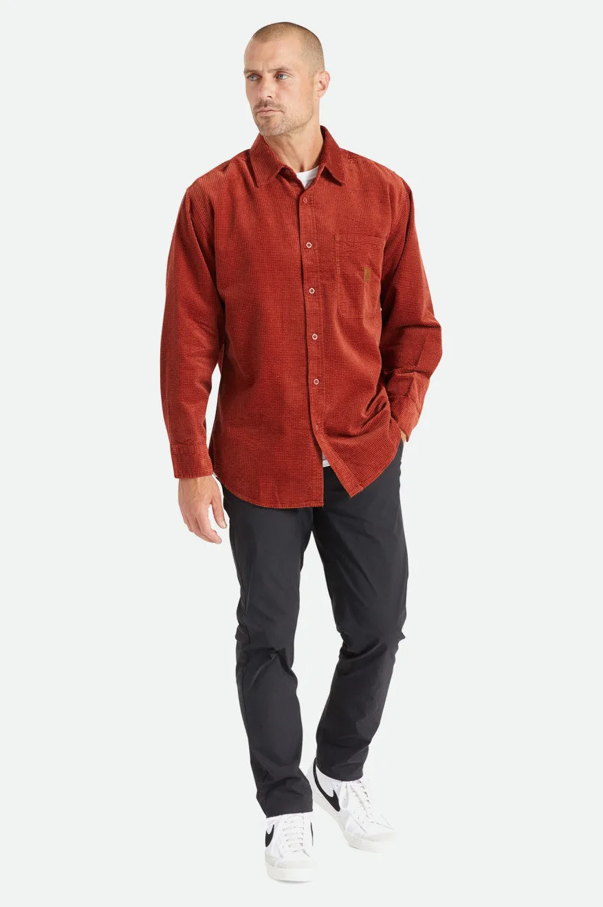 Porter L/S Waffle Corduroy - Black