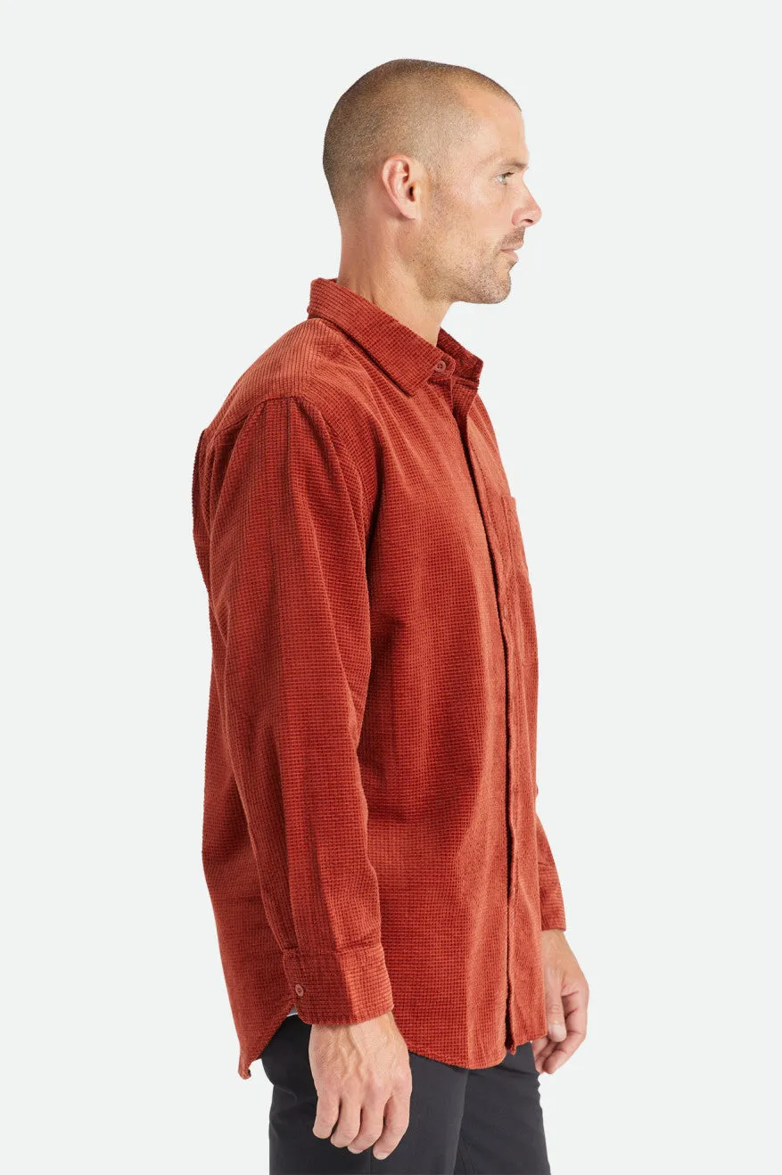 Porter L/S Waffle Corduroy - Black