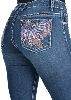 Pure Western Wmns Willa Bootcut Jean - 32 Leg - Renovation Sale