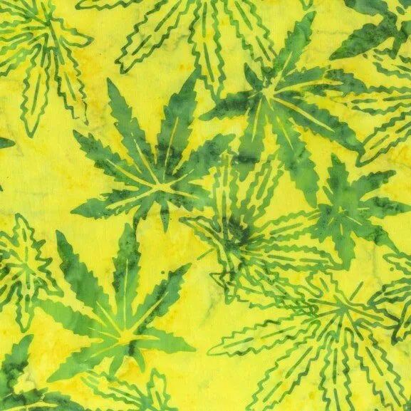 "Cannabis Leaf" Long Kimono