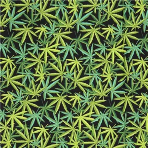 "Cannabis Leaf" Long Kimono