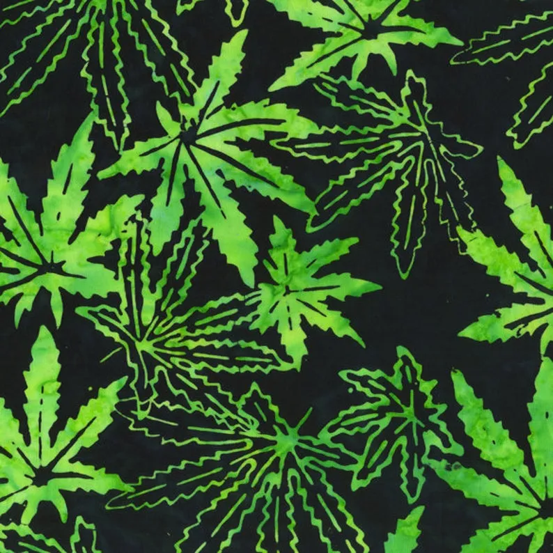 "Cannabis Leaf" Long Kimono