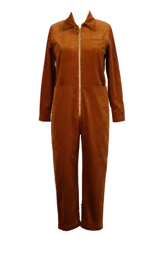 Rafa Jumpsuit in Cacoa Corduroy- Size Small SAMPLE