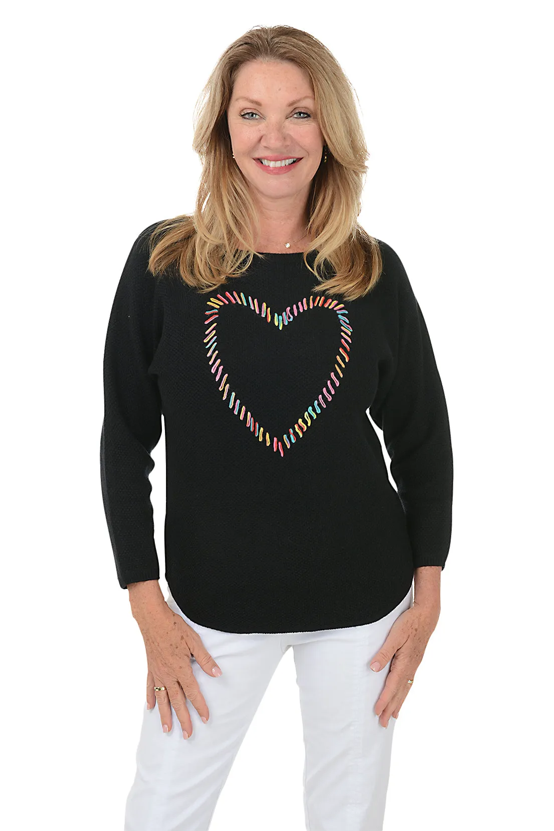 Rainbow Heart Sweater