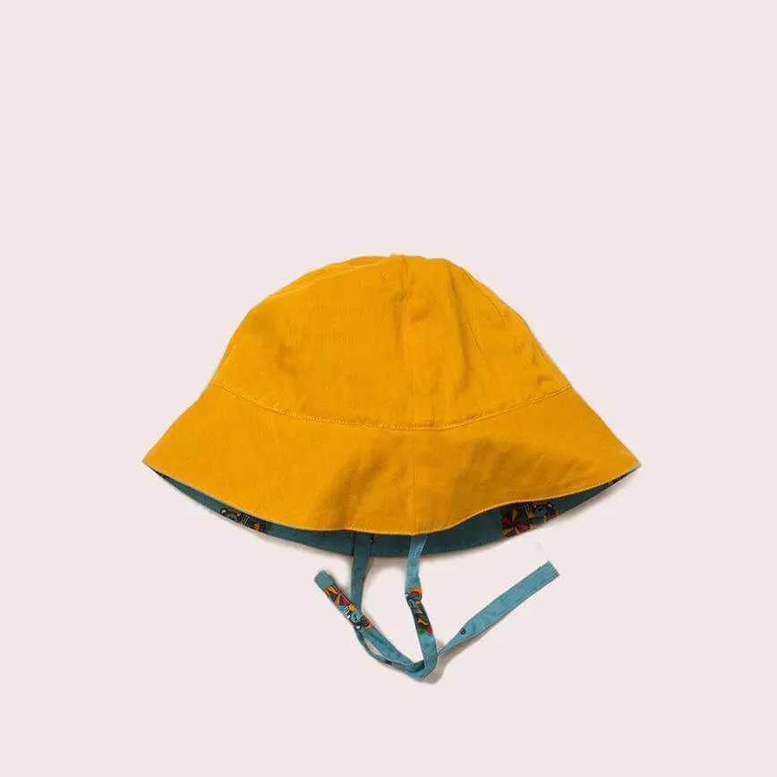 Rainbow Tigers & Gold Reversible Sunhat
