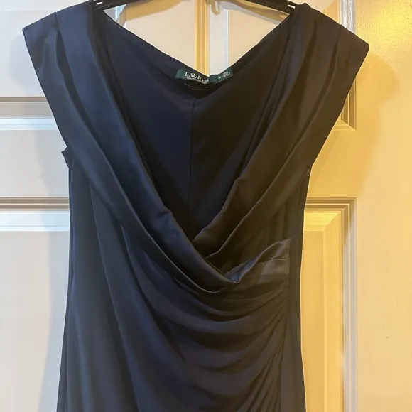 Ralph Lauren Navy Evening Gown. Size 12. Worn once!