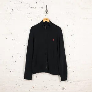 Ralph Lauren Zip Up Sweat Jacket - Black - XL