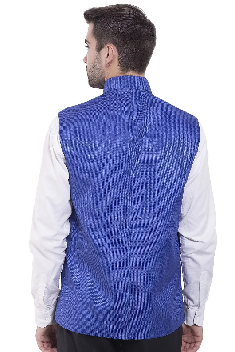 Rayon Blue Modi Nehru Jacket