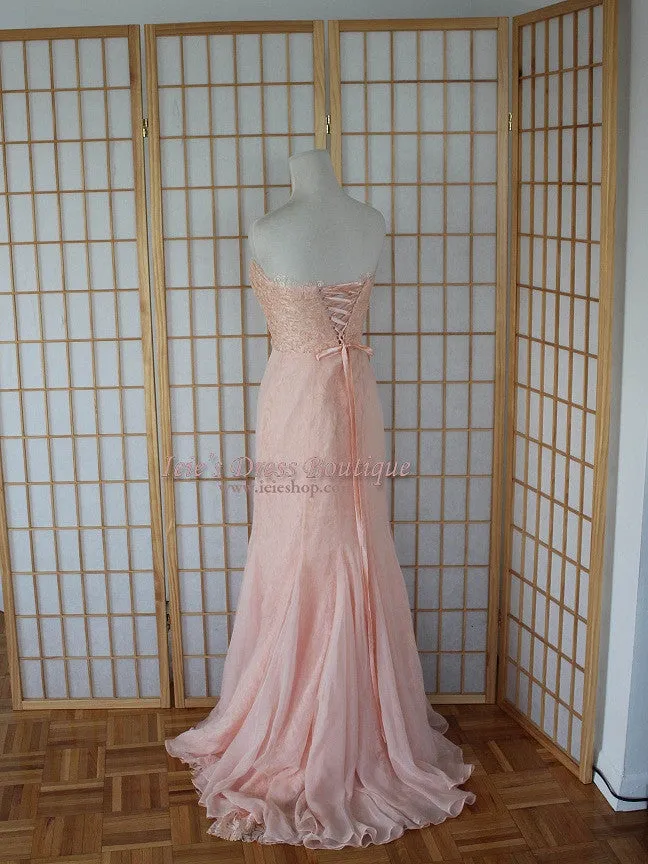 Ready to Wear Blush Pink Strapless Formal Prom Evening Dress | NS2007