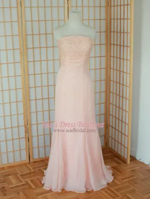 Ready to Wear Blush Pink Strapless Formal Prom Evening Dress | NS2007