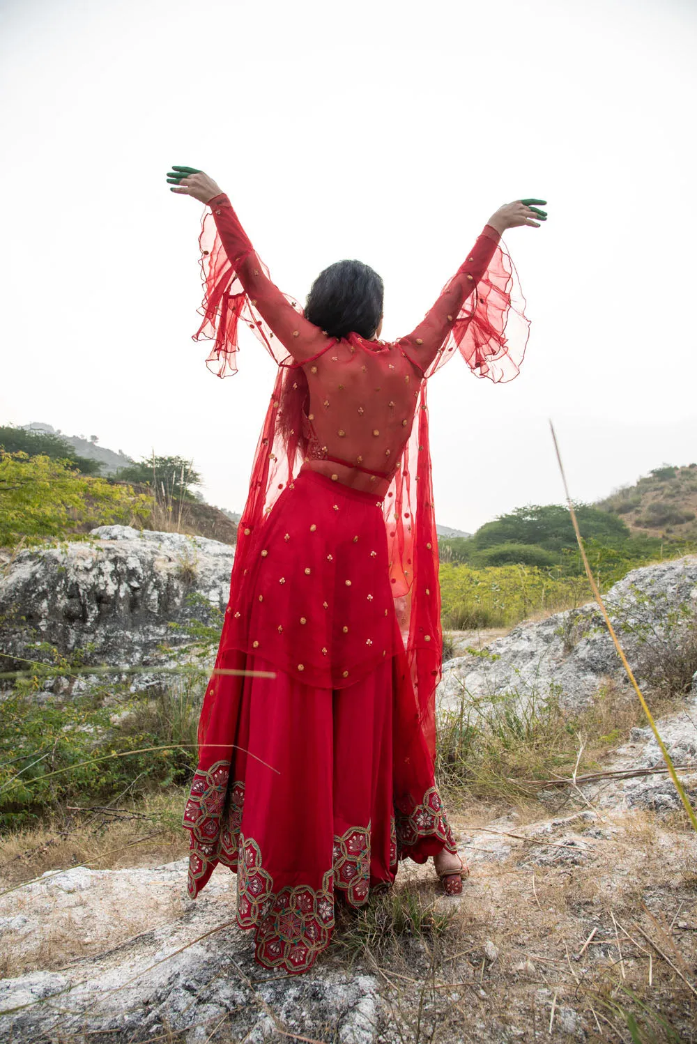 Red Lehanga Set