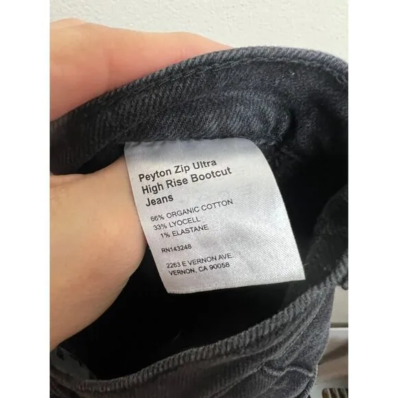 Reformation Peyton Zip Ultra High Rise Bootcut Jeans Sz. 25