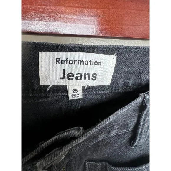 Reformation Peyton Zip Ultra High Rise Bootcut Jeans Sz. 25