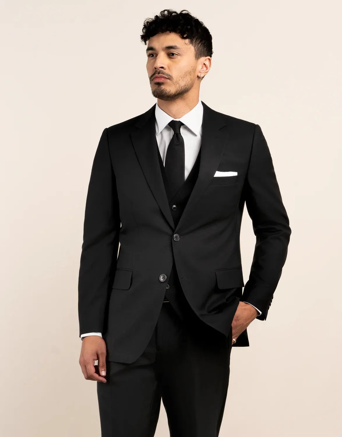 REMBRANDT 100% WOOL TWILL COOPER SUIT JACKET CH0999JCOOP