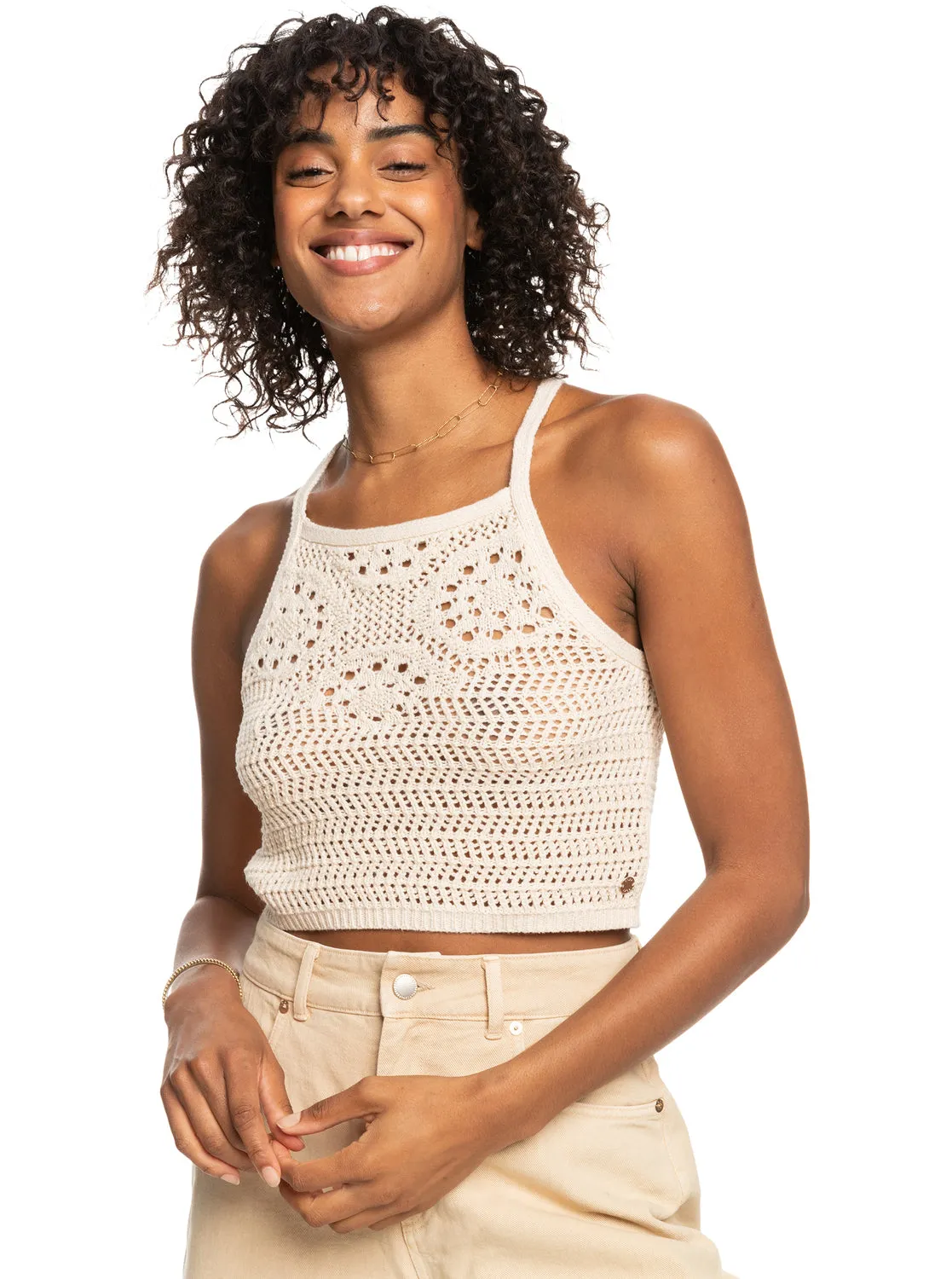Roxy Womens Malibu Crush Knitted Halter Top