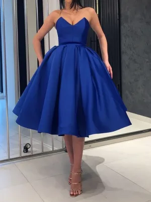 royal blue homecoming dresses short 2020 satin elegant cheap prom gowns vestido de graduacion