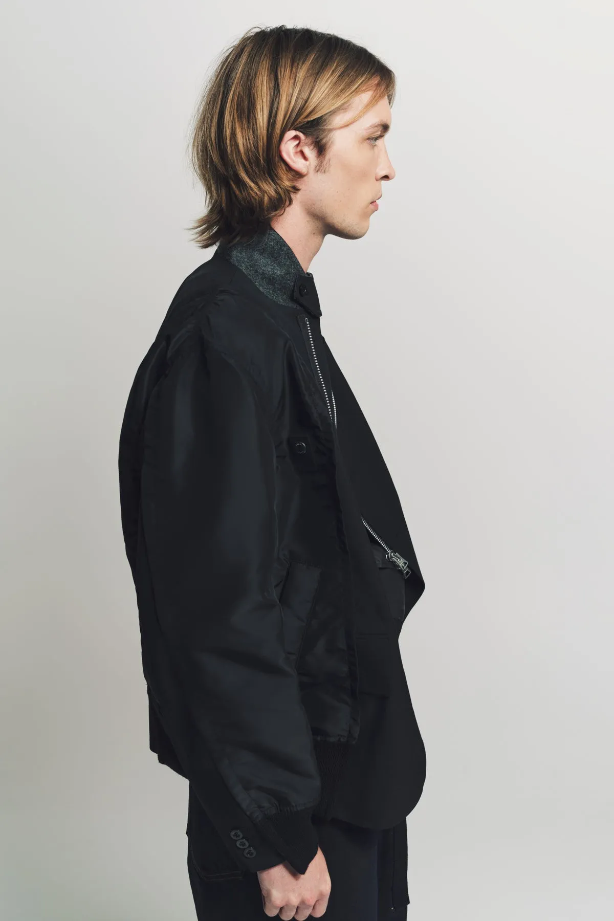 SACAI | SUITING NYLON TWILL JACKET