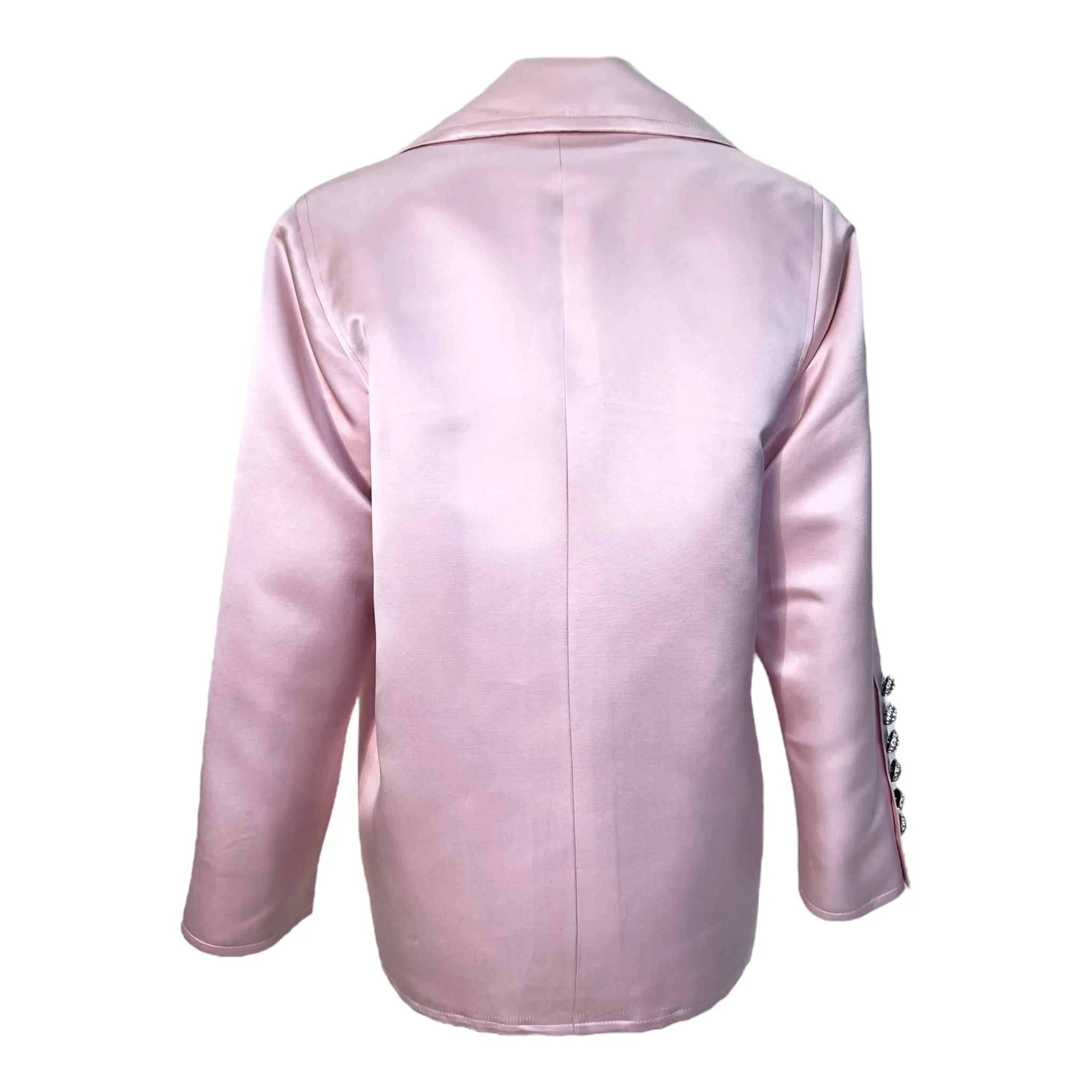 Saint Laurent Rive Gauche 1990's Pink Silk Satin Evening Jacket