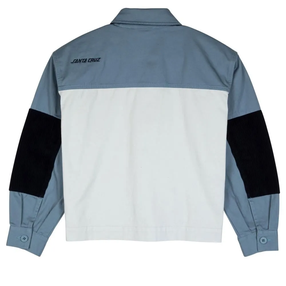 Santa Cruz Womens Jacket Nomad Overshirt - Sea Ice / Optic White