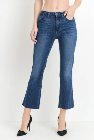 Scissor Cut Crop Flare Jeans