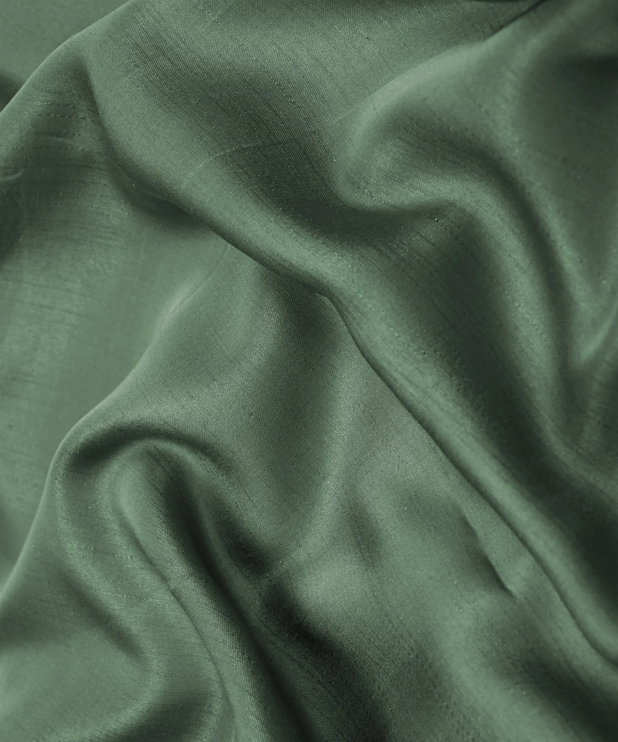 Sea Green Plain Satin Georgette Slub Fabric