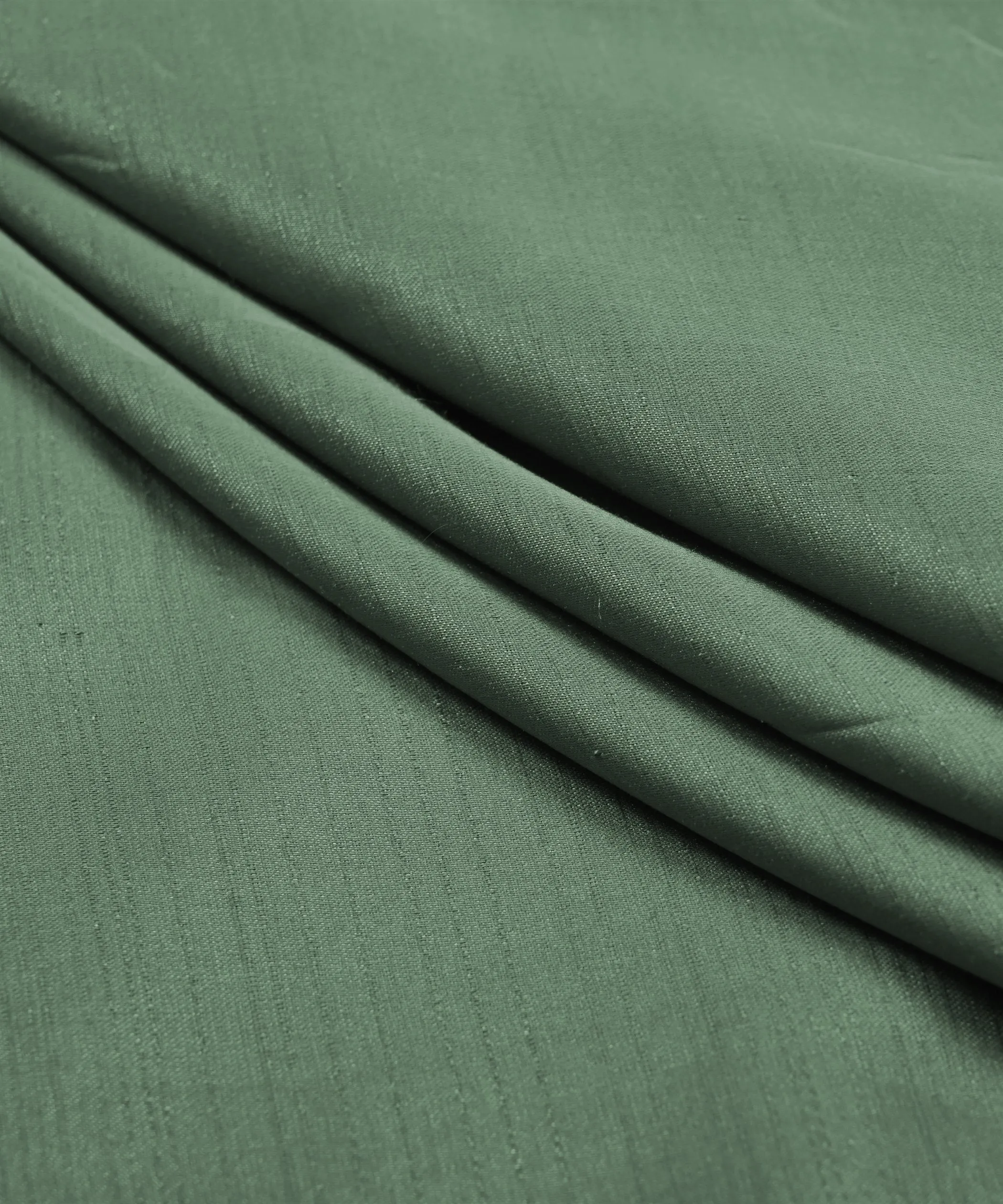 Sea Green Plain Satin Georgette Slub Fabric