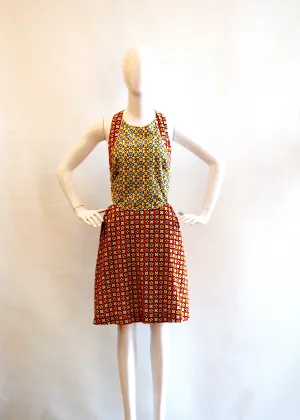 See By Chloe spunky sexy bareback summer print halter dress