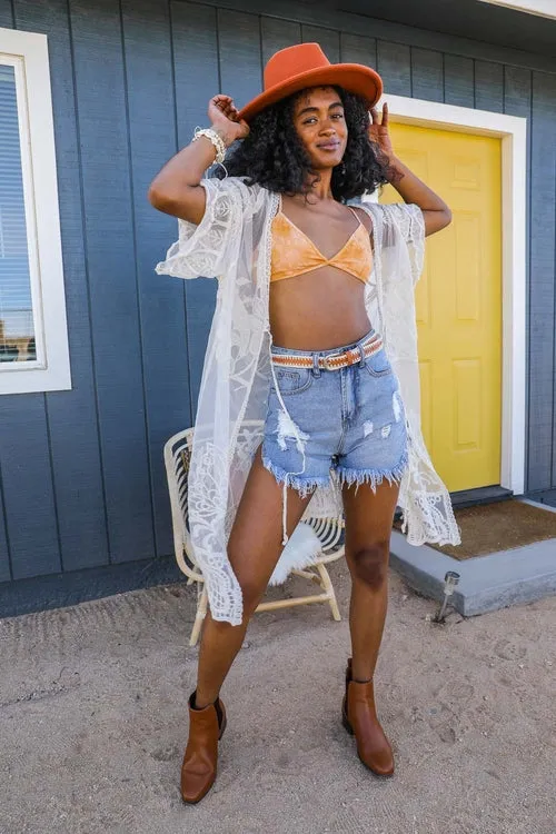 See-Through Embroidered Kimonos.