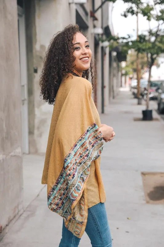SELMA EMBROIDERED PONCHO MUS