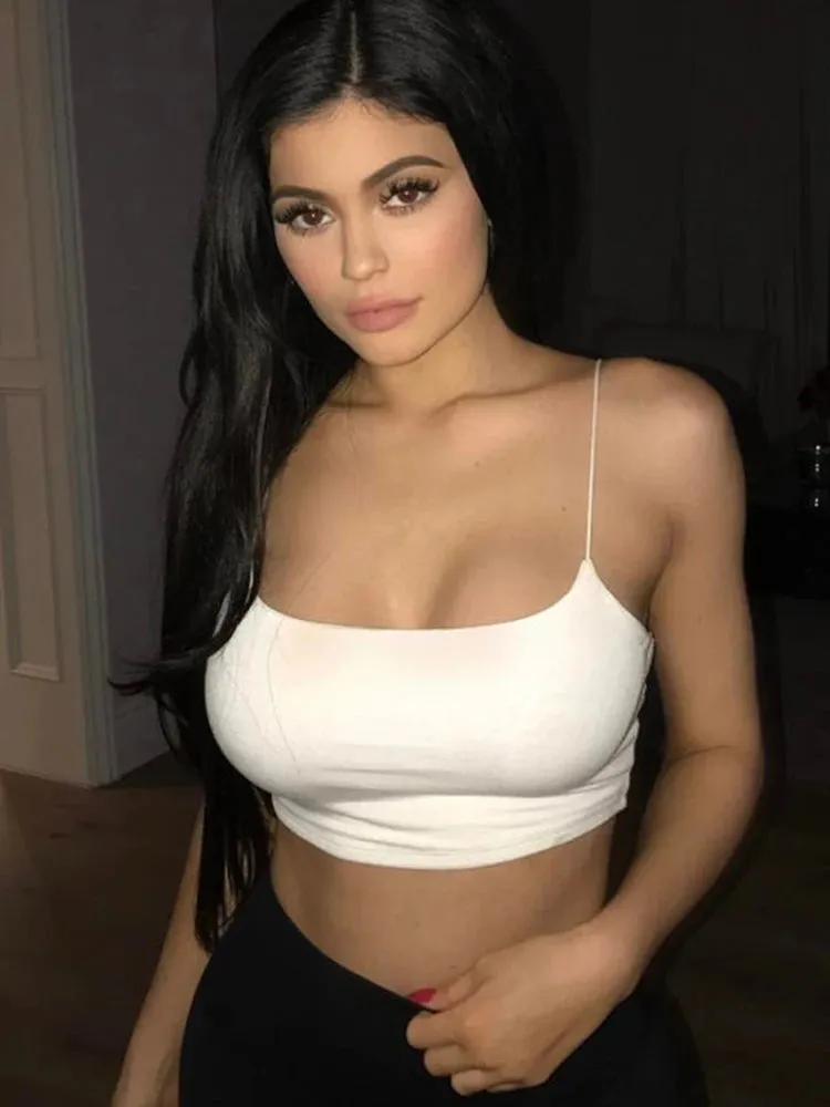 Sexy Black Halter Crop Top - Women's Backless Camisole