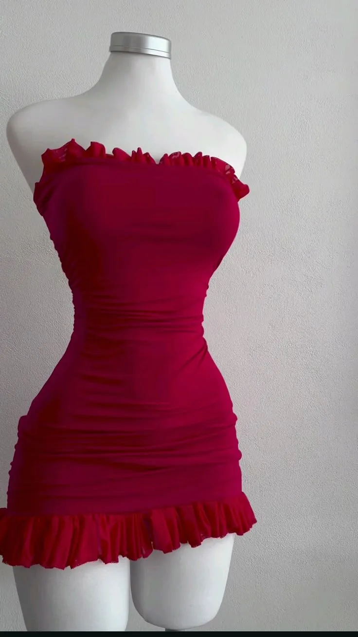 Sexy Red Strapless Sheath Short Party Dress Homecoming Dress Birthday Dress, DP4826