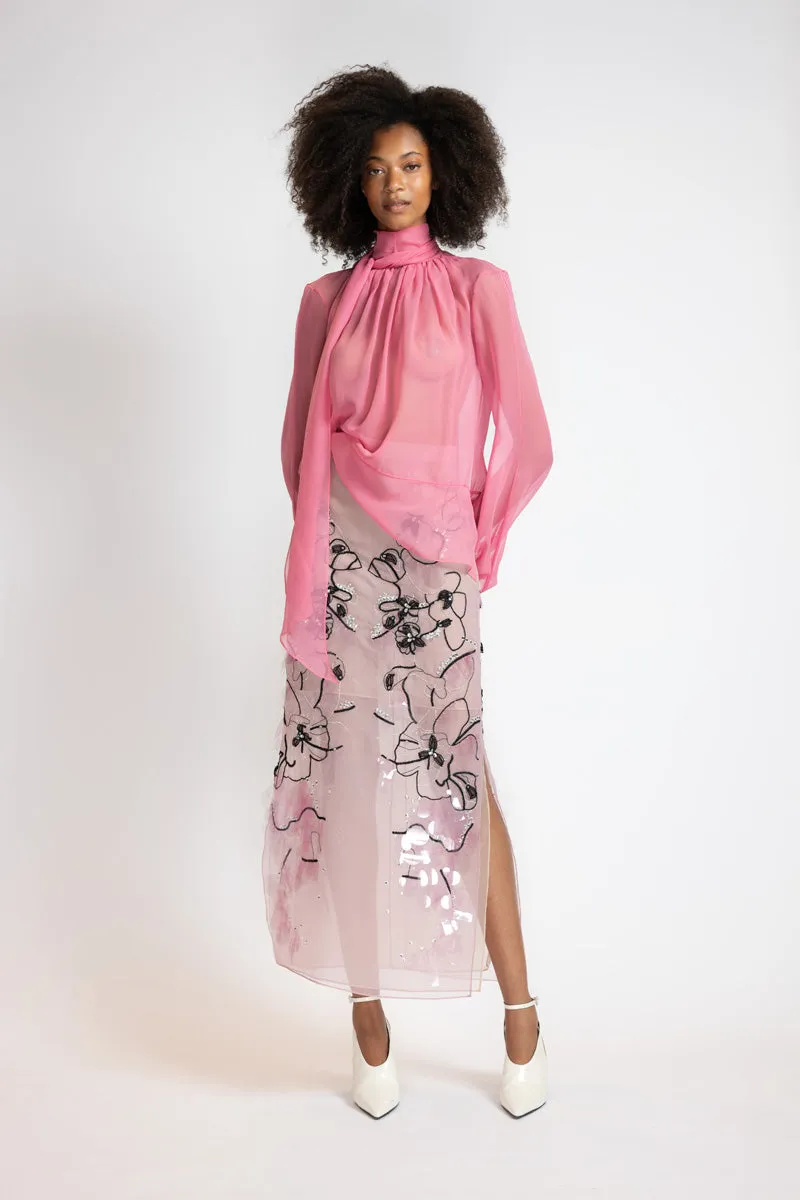 Silk Chiffon Poets Blouse