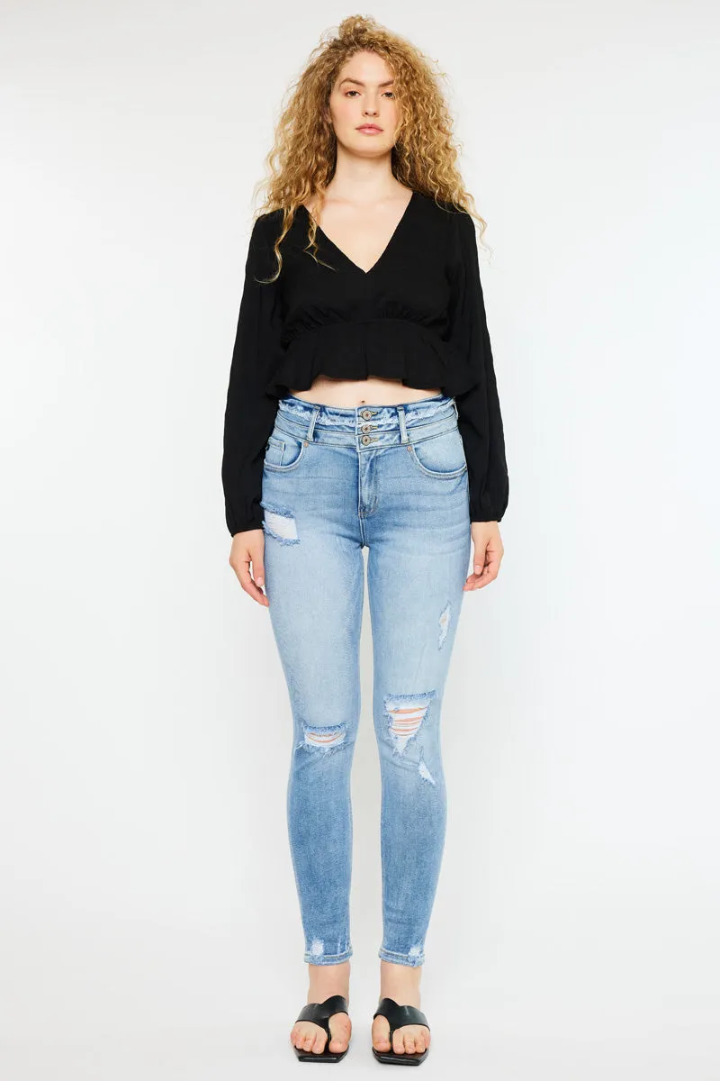 Simone Ultra High Rise Ankle Skinny Jeans - Curvy
