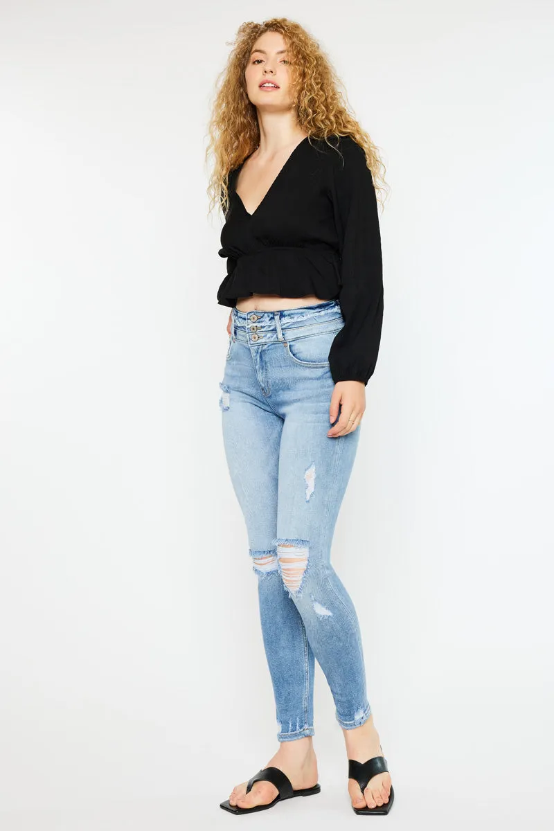 Simone Ultra High Rise Ankle Skinny Jeans - Curvy
