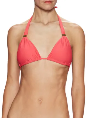 SOFIA by ViX Womens Pink Solid Tube Top Padded Bikini Top Size M
