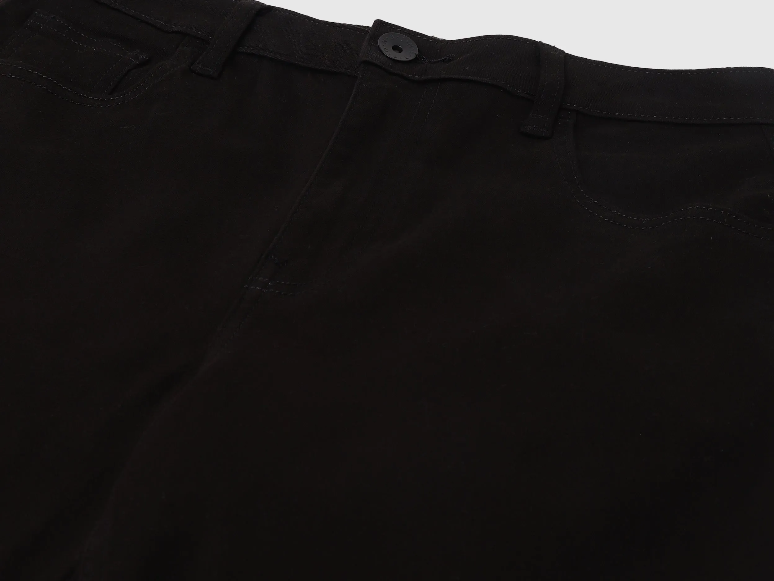 Solid Mid Waist Bootleg Jeans