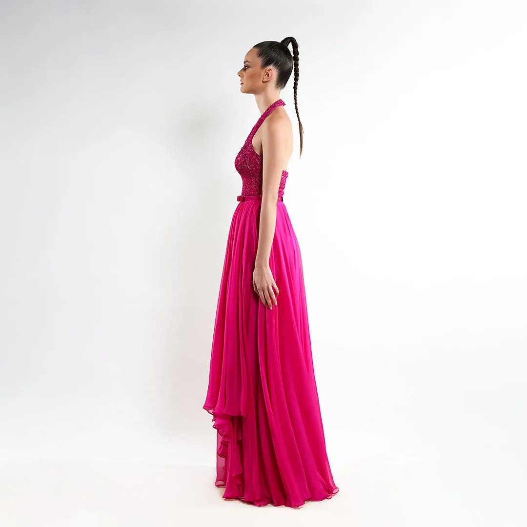 Starlit Silk Splendor Dress