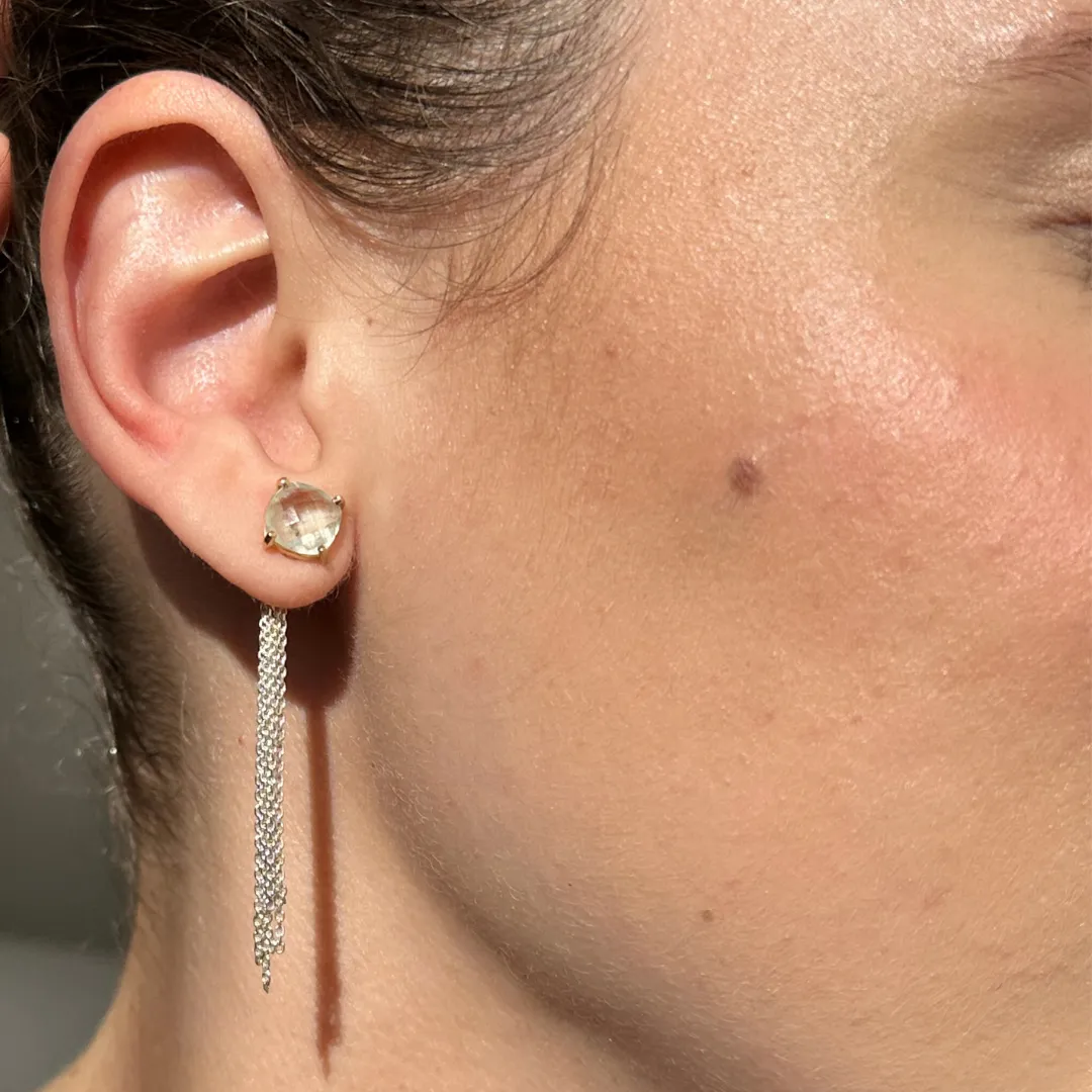 STARRY NIGHT ADD-ON Cascade Earrings - short: Sterling silver