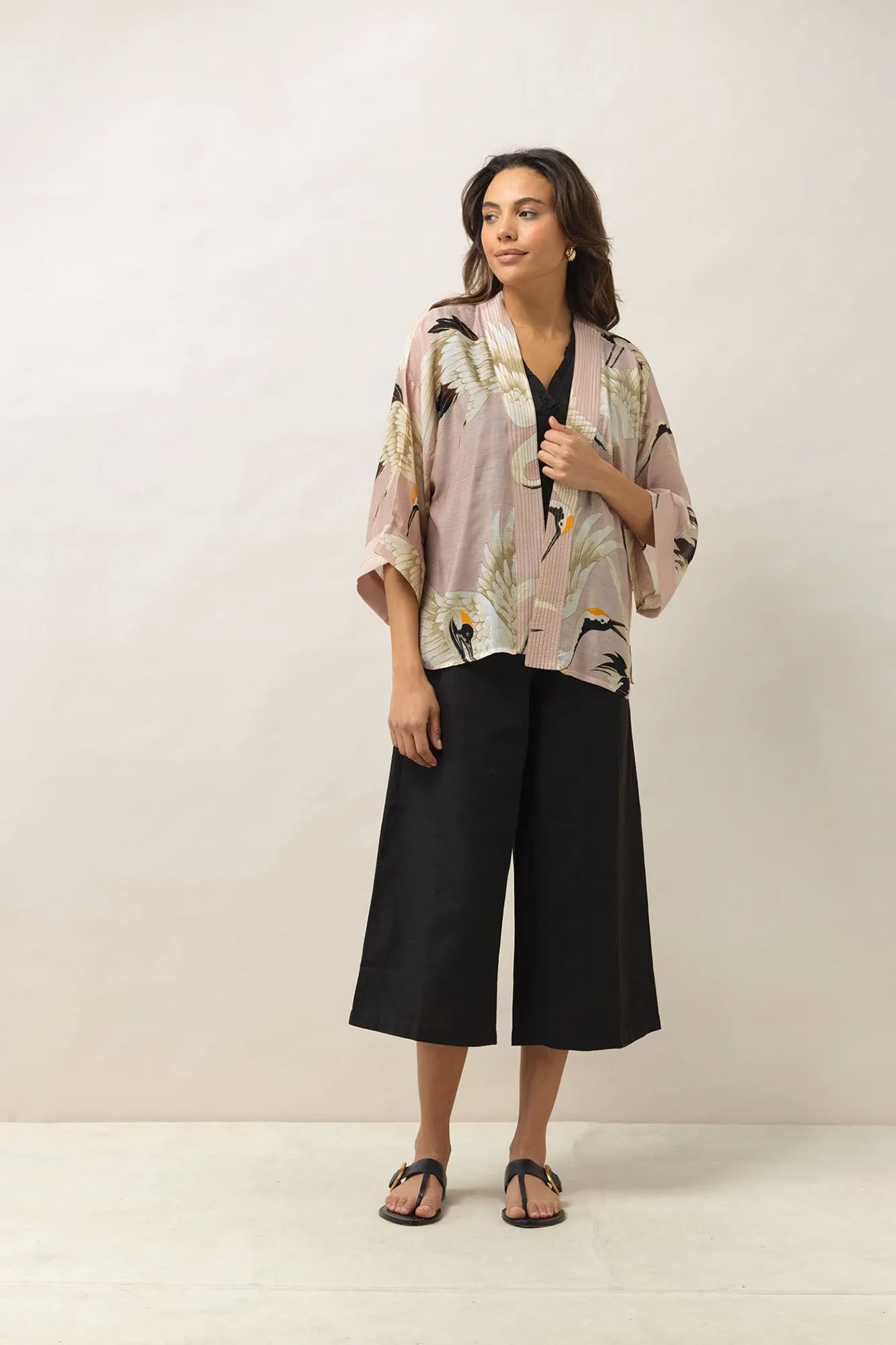 Stork Plaster Pink Kimono