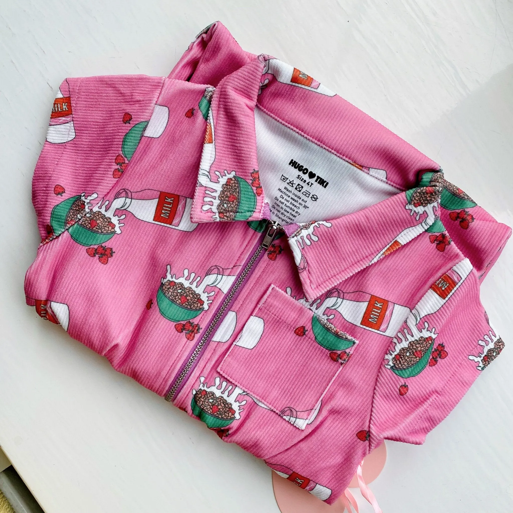 Strawberry Milk Boilersuit by Hugo Loves Tiki