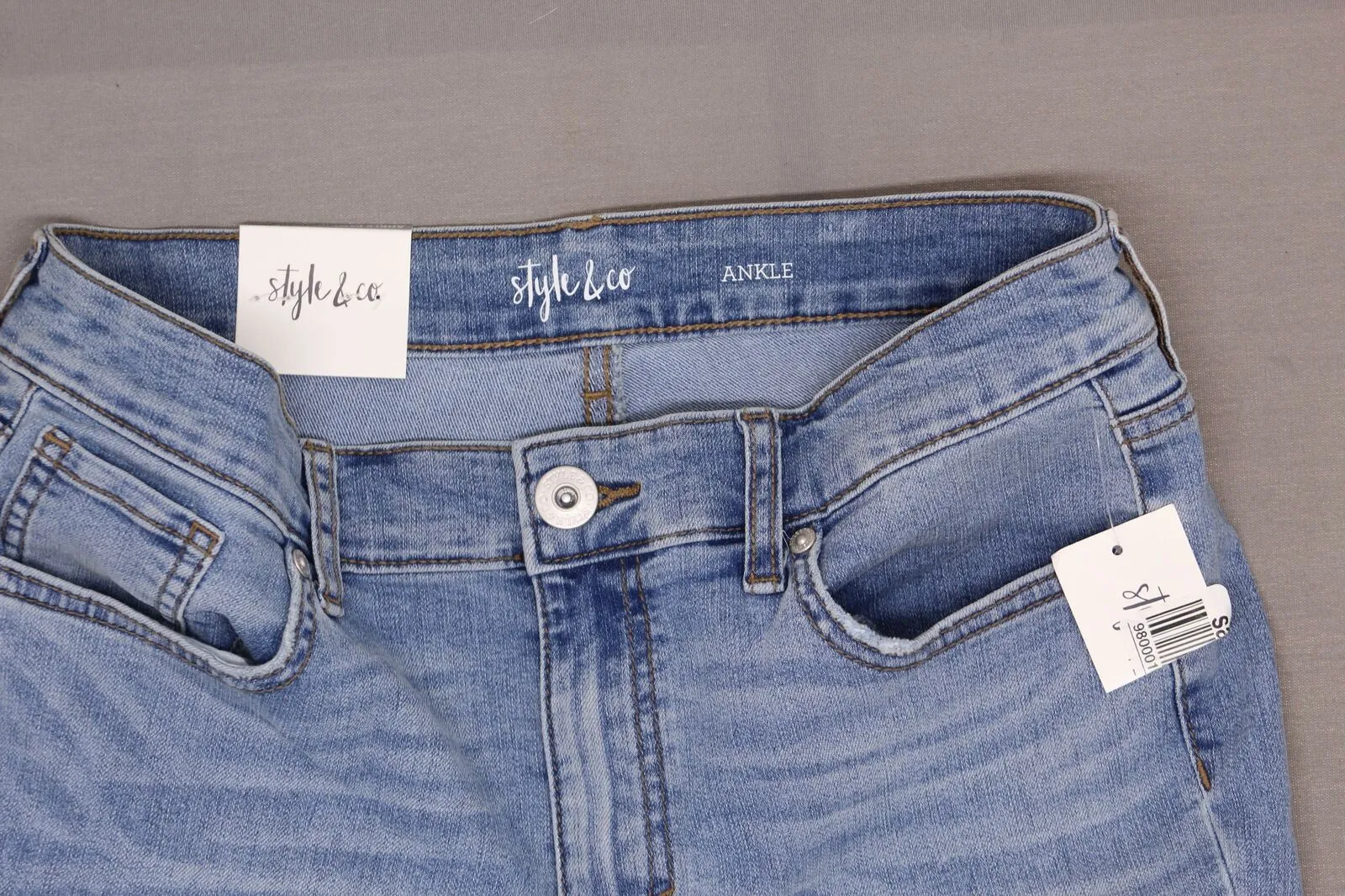Style & Co. Women's Petite Bootcut Ankle Cropped Jeans
