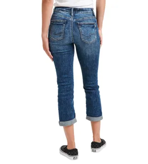 Suki Curvy Fit Med Rise Capri