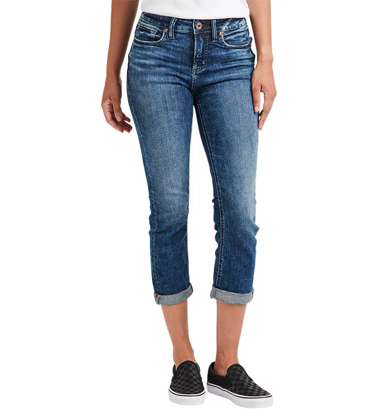 Suki Curvy Fit Med Rise Capri