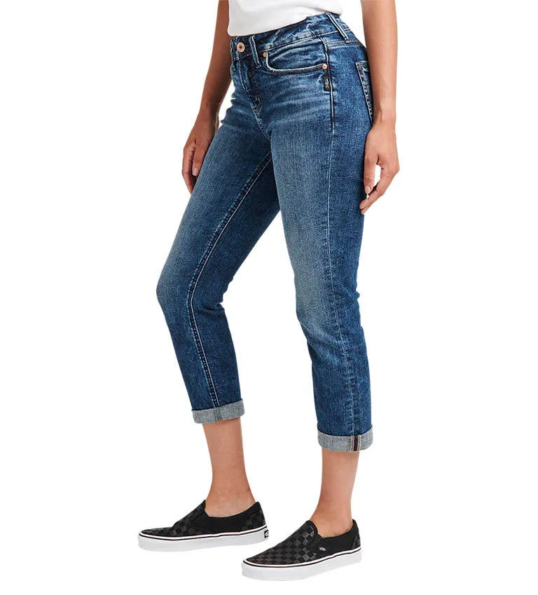 Suki Curvy Fit Med Rise Capri