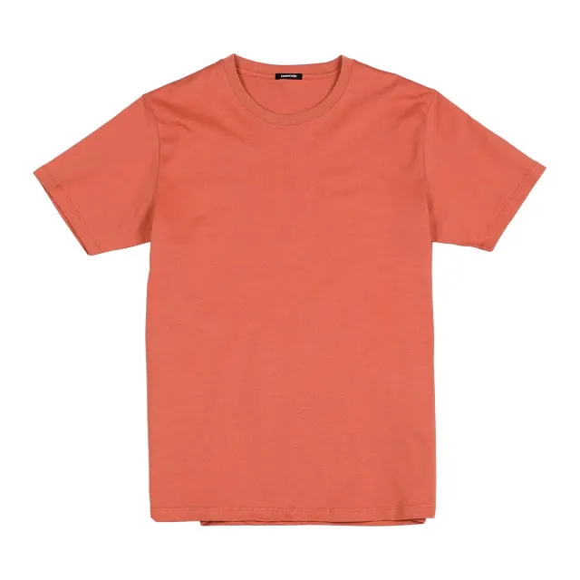 Summer New 100% Cotton White Solid T Shirt Men Causal O-neck T-shirt Male Tops