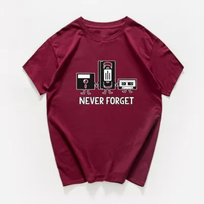 T-shirt Floppy disk VHS Cassette Clothing Tee shirts Women SJA