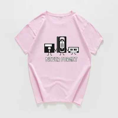 T-shirt Floppy disk VHS Cassette Clothing Tee shirts Women SJA