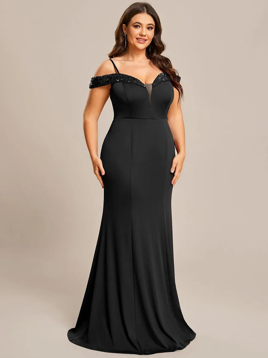 Tara black evening or school ball dress with sequins Express NZ wide